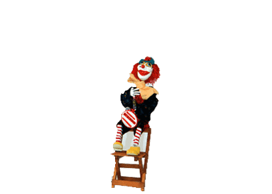 Marionnette de clown pour des spectacles